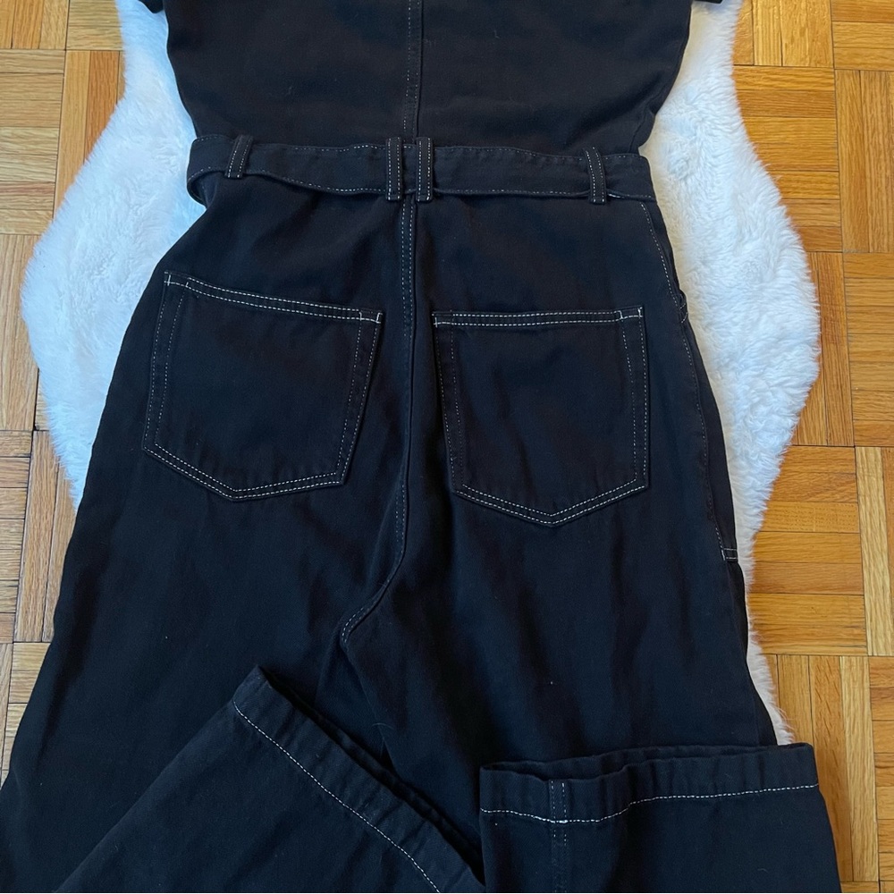 REFORMATION Cassidy Corduroy Jumpsuit Black - Picture 5 of 12